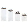 4 Tubs Home ESPRIT Transparent Natural 4 Pieces