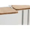 Salt Shaker with Lid Home ESPRIT White Bamboo Stoneware 11 x 11 x 11 cm (3 Units)