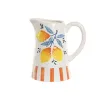 Lasipullo Home ESPRIT Keltainen Sininen Valkoinen Dolomite Sitruuna Oranssi Välimeren 750 ml