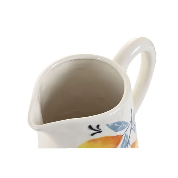 Lasipullo Home ESPRIT Keltainen Sininen Valkoinen Dolomite Sitruuna Oranssi Välimeren 750 ml