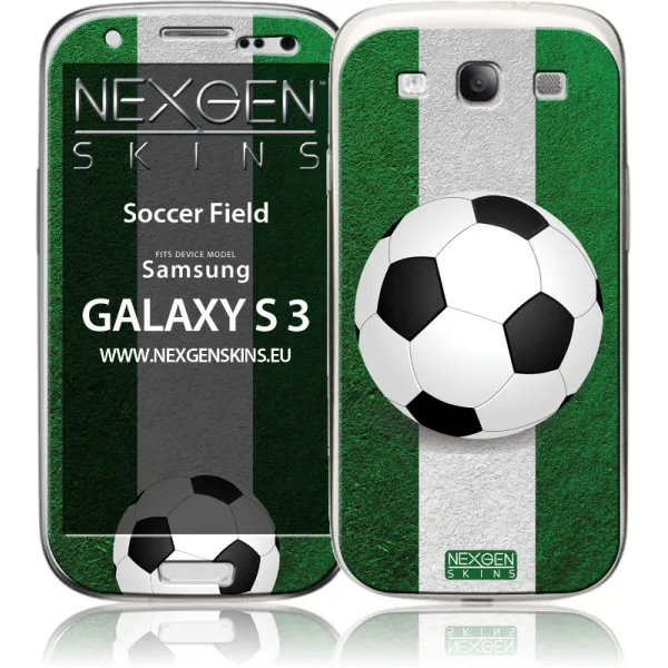 Nexgen Skins with 3D effect for Samsung Galaxy S3 (Soccer Field 3D)