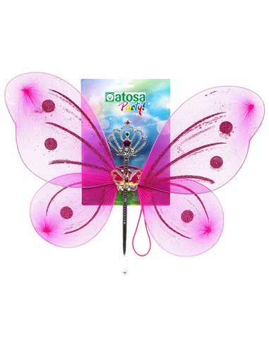 Fairy Wings 41 x 49 cm Fuchsia Purple Multicolour Fantasy