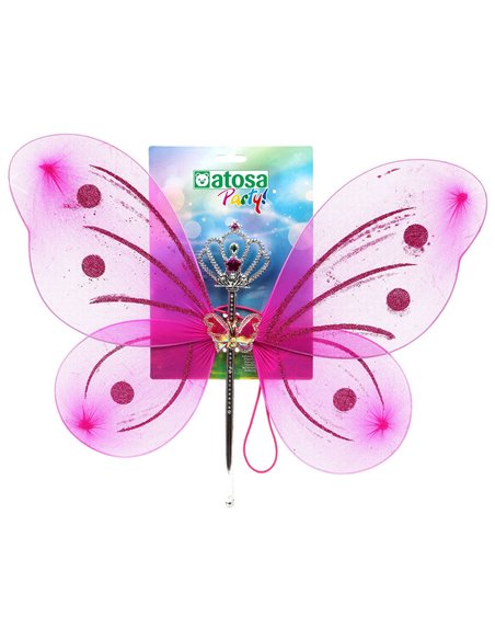 Fairy Wings 41 x 49 cm Fuchsia Purple Multicolour Fantasy