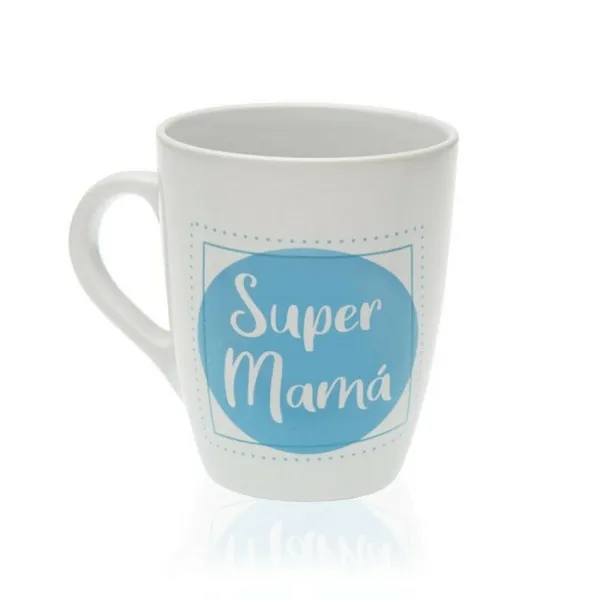 Keramikas Krūze Versa Super Mamá Keramika (8,5 x 10 x 8,5 cm)