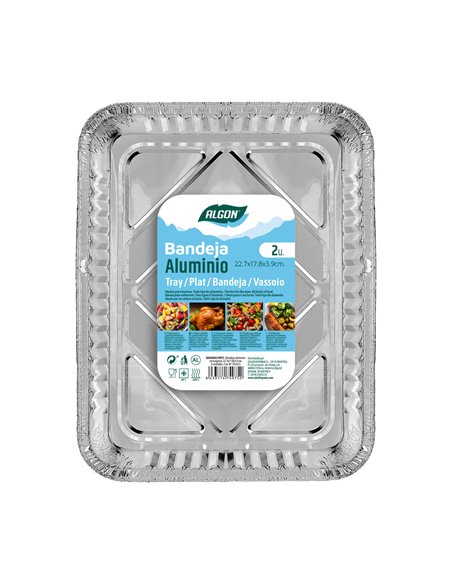 Set of trays Algon 22,7 x 17,8 x 3,9 cm Rectangular 2 Units