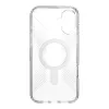 Speck Presidio Perfect-Clear Grip ClickLock & MagSafe - iPhone 16 Plus Case (Clear / Chrome Finish / Serene Silver)