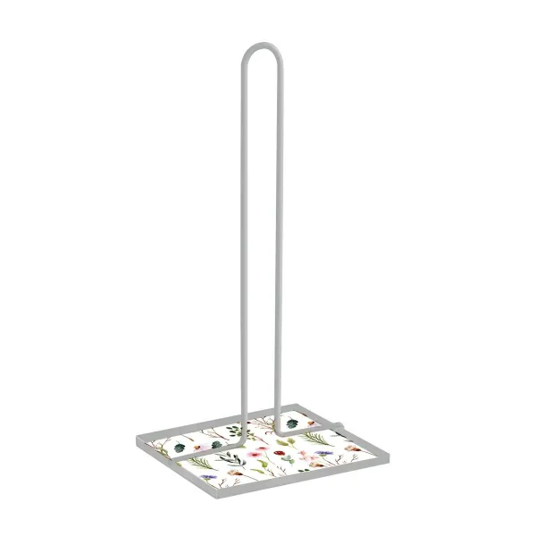 Virtuvės popieriaus laikiklis Versa Sansa Gėlės Metalinis Plienas Medžio MDF (16,5 x 31 x 13 cm)