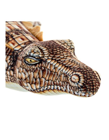 Fluffy toy DKD Home Decor S3016335 Brown Children's Crocodile 46 x 22 x 8 cm