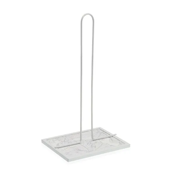 Kitchen Paper holder Versa Palm tree Metal Steel MDF Wood 16,5 x 31 x 13 cm