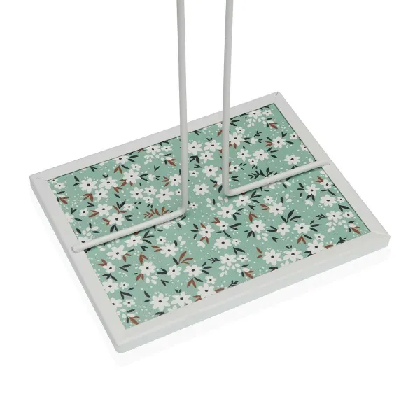 Держатель кухонной бумаги Versa Цветы Металл Сталь Деревянный MDF 16,5 x 31 x 13 cm