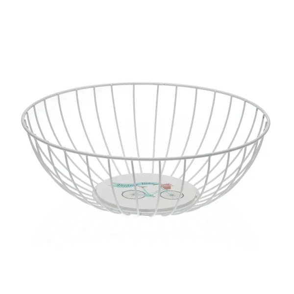 Ваза для фруктов Versa Велосипед Металл Сталь Деревянный MDF 28 x 10 x 28 cm