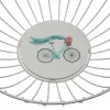 Ваза для фруктов Versa Велосипед Металл Сталь Деревянный MDF 28 x 10 x 28 cm