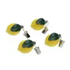 Staltiesės segtukas Versa Metalinis Polietilenas Cinko lydinys 7 x 3 cm Citrinos 4 Dalys
