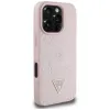 Guess Grained Hot Stamp Peony Triangle Logo MagSafe - Case for iPhone 16 Pro (pink)