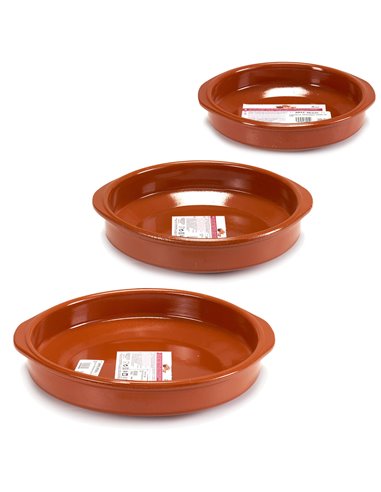 Saucepan Baked clay Set (2 Units)