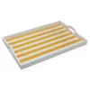 Поднос Versa Жёлтый Деревянный MDF 30 x 5 x 45 cm Лучи
