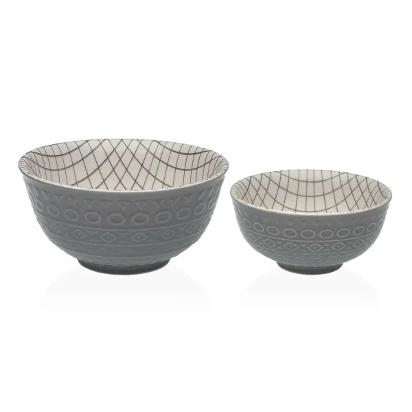 Užkandžių indai Versa Pilka Keramikinis Porcelianas 16 x 7,7 x 16 cm