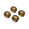 Servetėlės žiedas Versa Auksinis polipropileno 4,7 x 3,2 x 4,7 cm 4 Dalys