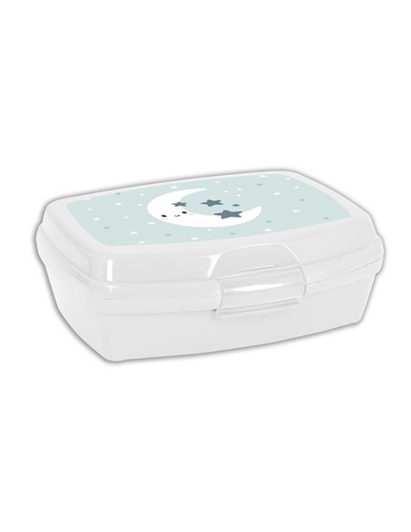 Sandwich Box Safta Luna Plastic Grey (17 x 6 x 14 cm)