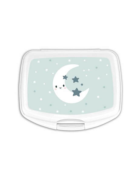 Sandwich Box Safta Luna Plastic Grey (17 x 6 x 14 cm)