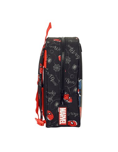 Child bag Spider-Man Hero Black 22 x 27 x 10 cm