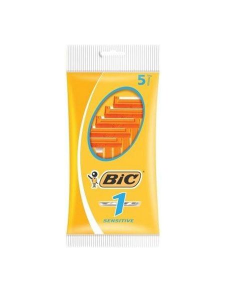 Manual shaving razor Bic Sensitive 1 (5 uds)