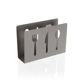 Servetėlės laikiklis Versa Pilka Metalinis Keramikinis Plienas Geležis 4,5 x 10 x 15 cm Prietaisai