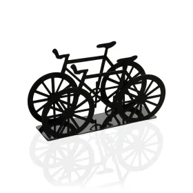 Servetėlės laikiklis Versa Juoda Metalinis Keramikinis Plienas Geležis 4,5 x 9,5 x 16,5 cm Dviratis
