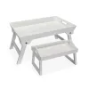 Padėklų rinkinys Versa Balta Medžio MDF 32 x 24 x 48 cm