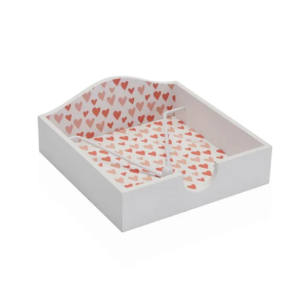 Napkin holder Versa Amore Wood 18 x 7 x 18 cm