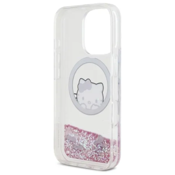 Hello Kitty Liquid Glitter Sweet Kitty Bows MagSafe - Case for iPhone 16 Pro (white)