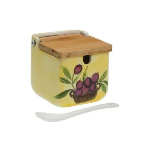 Cukraus dubuo Versa Keramikinis Bambukas Porcelianas Dolomite 8 x 8 x 8 cm Alyvuogių aliejus