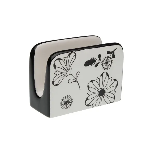 Servetėlės laikiklis Versa Keramikinis 5 x 8 x 11 cm Gėlės