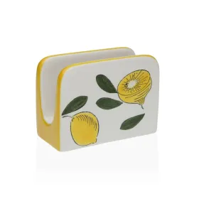 Коробка для салфеток Versa Керамика 5 x 8 x 11 cm Лимонный