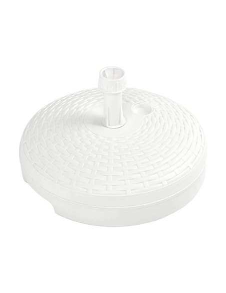 Base for beach umbrella IPAE Progarden 20 L White polypropylene 45 x 15 cm