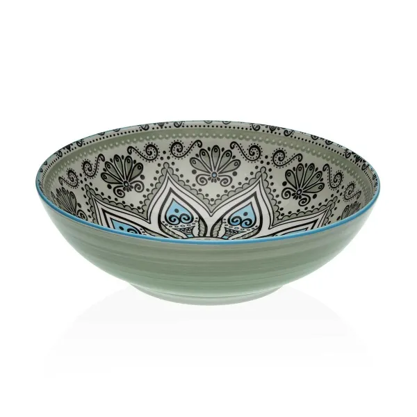 Salotų Dubuo Versa Žalia Keramikinis Porcelianas 22,5 x 9 x 22,5 cm