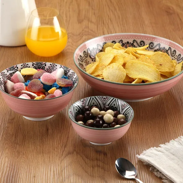Snack Kulho Versa Pinkki Keraminen Posliini 11,5 x 6 x 11,5 xm