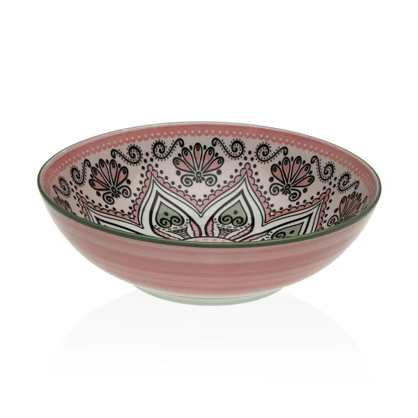 Salotų Dubuo Versa Rožinė Keramikinis Porcelianas 22,5 x 9 x 22,5 cm