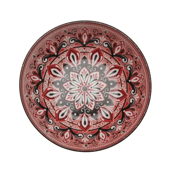 Salotų Dubuo Versa Raudona Keramikinis Porcelianas 22,5 x 9 x 22,5 cm
