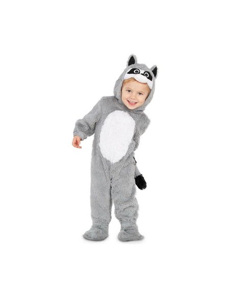 Costume for Babies My Other Me Grey 7-12 Months Racoon (3 Pieces)