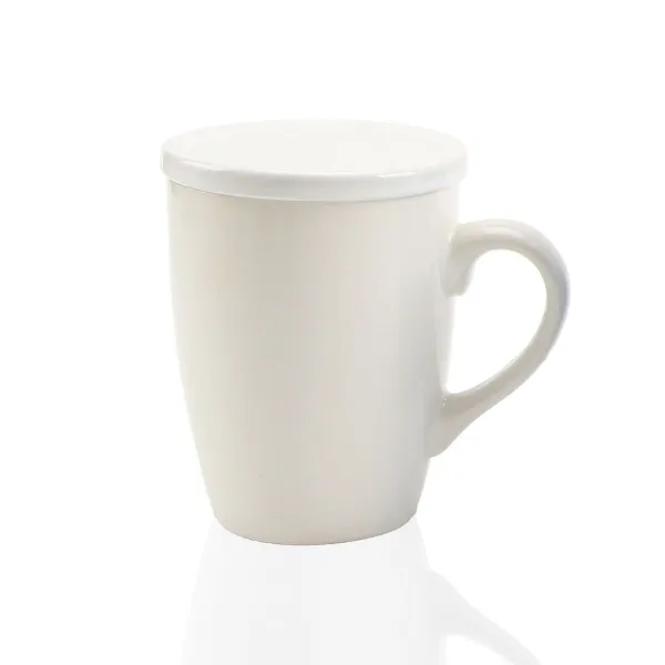 Kuppi teesuodattimella Versa Valkoinen
