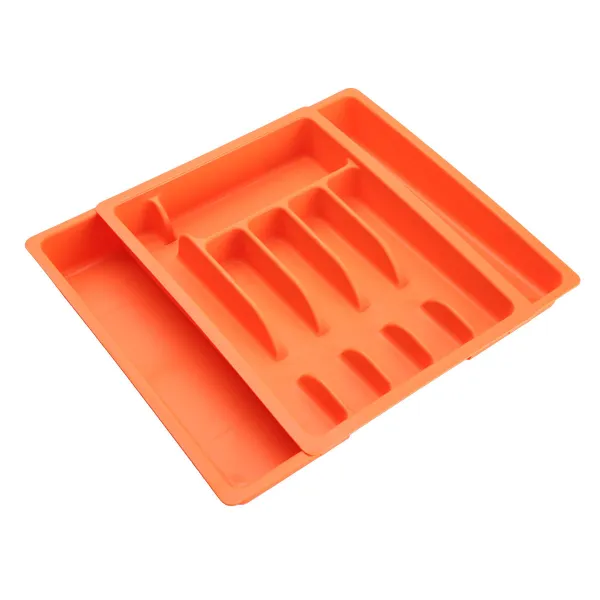Virtuves Piederumu Organizators Versa Oranžs polipropilēns 38 x 6 x 48 cm