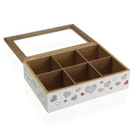 Коробочка для чая Versa Деревянный 17 x 7 x 24 cm