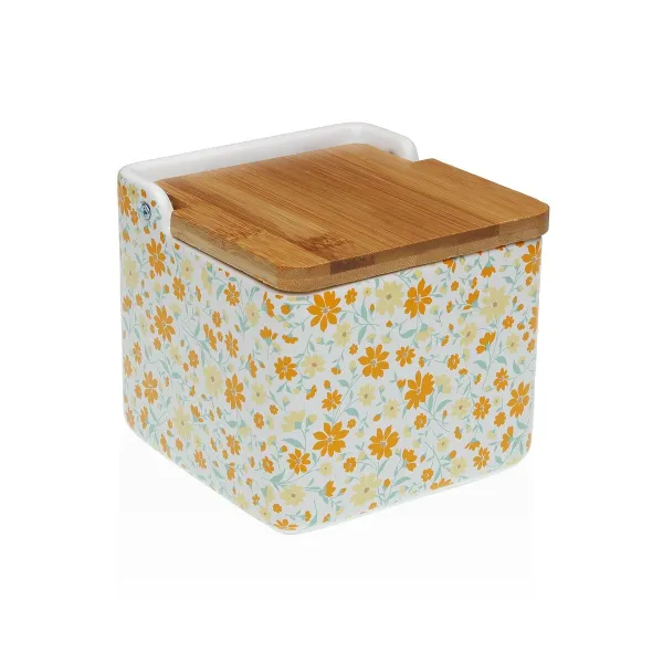 Солонка с крышкой Versa CLIVIA Керамика Dolomite 12,2 x 11,5 x 12,2 cm