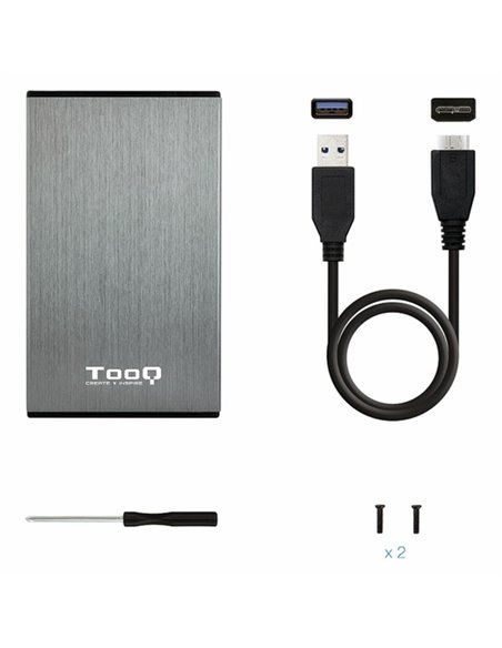 Hard drive case TooQ TQE-2527G 2,5" SATA USB 3.0