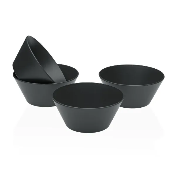 Pot for Kitchen Utensils Versa Polyethylene RPET 6,4 cm 4 Pieces