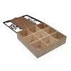 Коробочка для чая Versa Деревянный 24,8 x 6,2 x 24 cm Дерево жизни