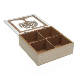 Коробочка для чая Versa Деревянный MDF 20 x 7 x 20 cm Дерево жизни