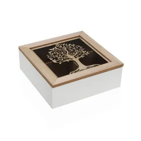 Коробочка для чая Versa Деревянный MDF 20 x 7 x 20 cm Дерево жизни