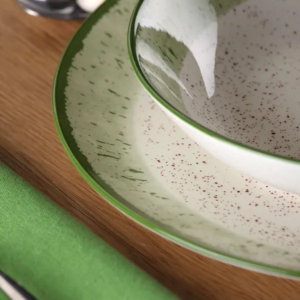 Stalo reikmenys Versa Žalia Porcelianas 18 Dalys